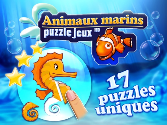 Screenshot #4 pour Animaux marins puzzle jeux en HD avec poissons