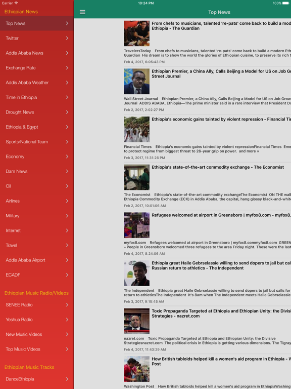Screenshot #4 pour Ethiopia News & Ethiopian Music (Lite Edition)