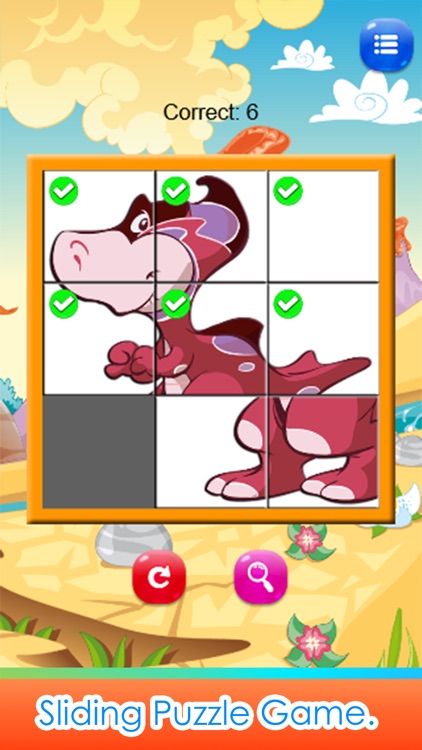 Dinosaurs Coloring Book & Sliding Pages Kids Games screenshot-3