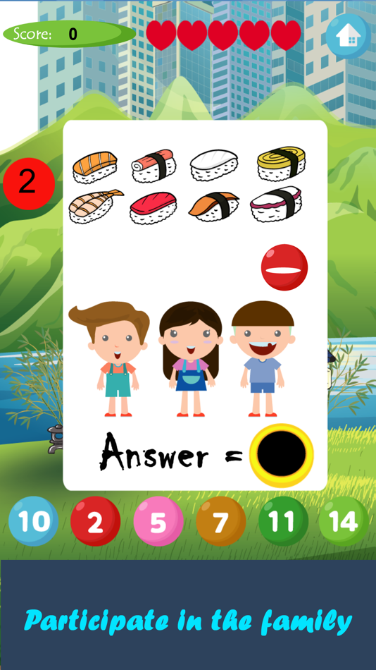 #5. Sushi Math Addition & Subtraction (iOS) 게시자: Preeda Kitiwanarat