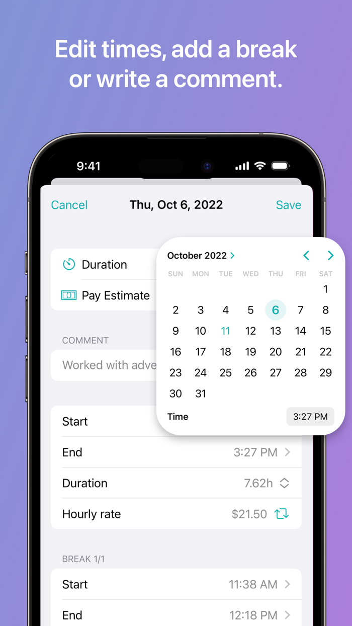 Logger - Time Clock Hours Log