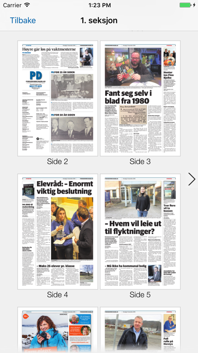 Porsgrunns Dagblad eAvis Screenshot