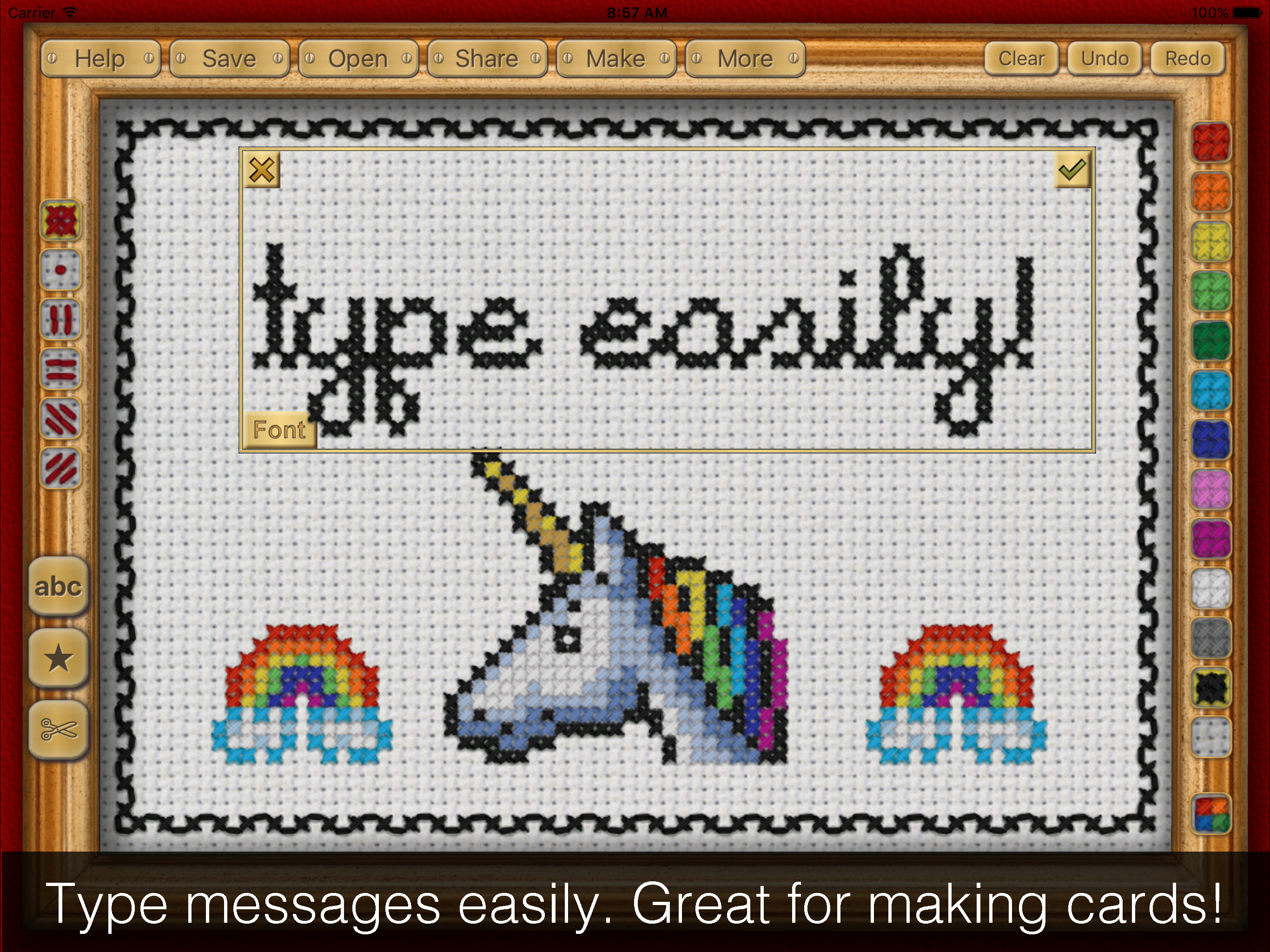 Cross Stitch Maker: Draw Realistic Embroidery! screenshot 9