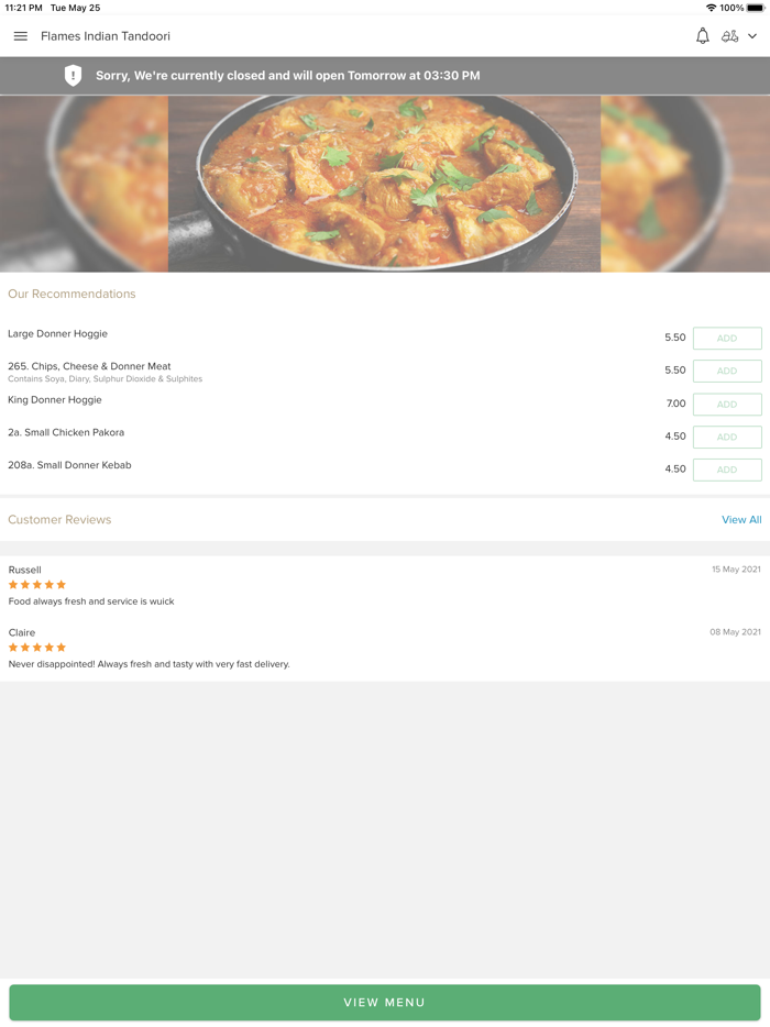 Flames Indian Tandoori