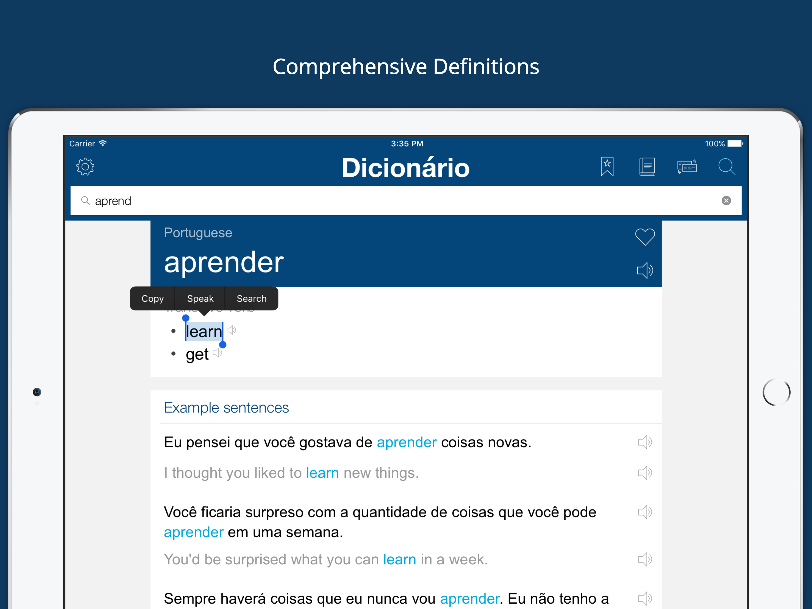 Portuguese English Dictionary*