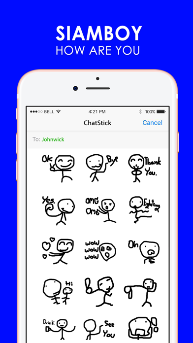 Screenshot #1 pour สยามบอย สติกเกอร์ สำหรับ iMessage