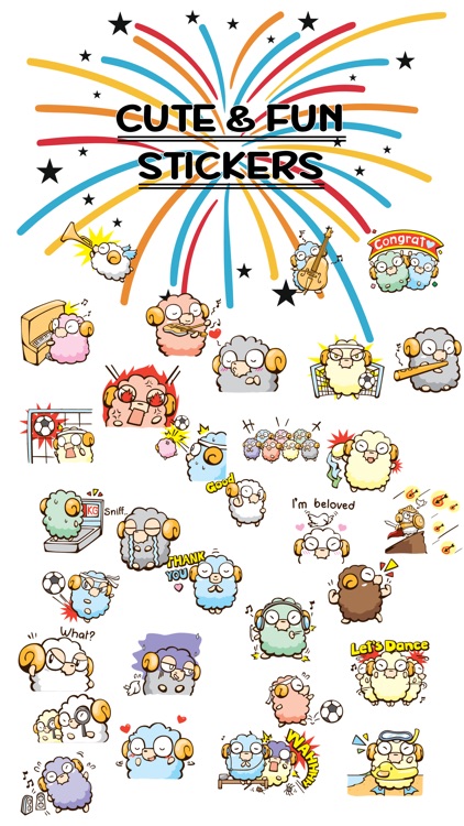 Freaky The Lamb Stickers