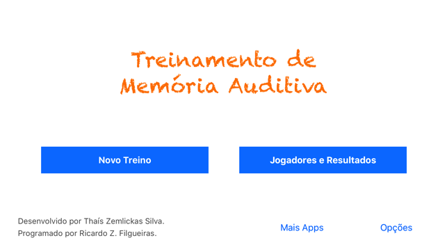 Treinamento de Memória Auditiva