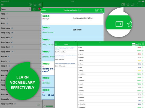 Dictionary German SCHOOL iPad screenshot