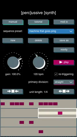 Game screenshot Percussive Synth hack