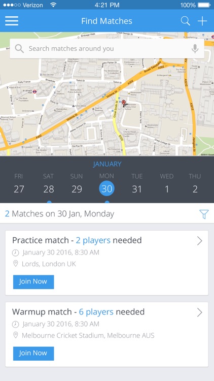 CrickNation - Cricket Finder
