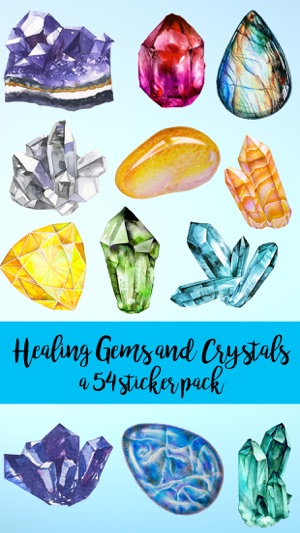 Healing Gems and Crystals Sticker Pack(圖1)-速報App