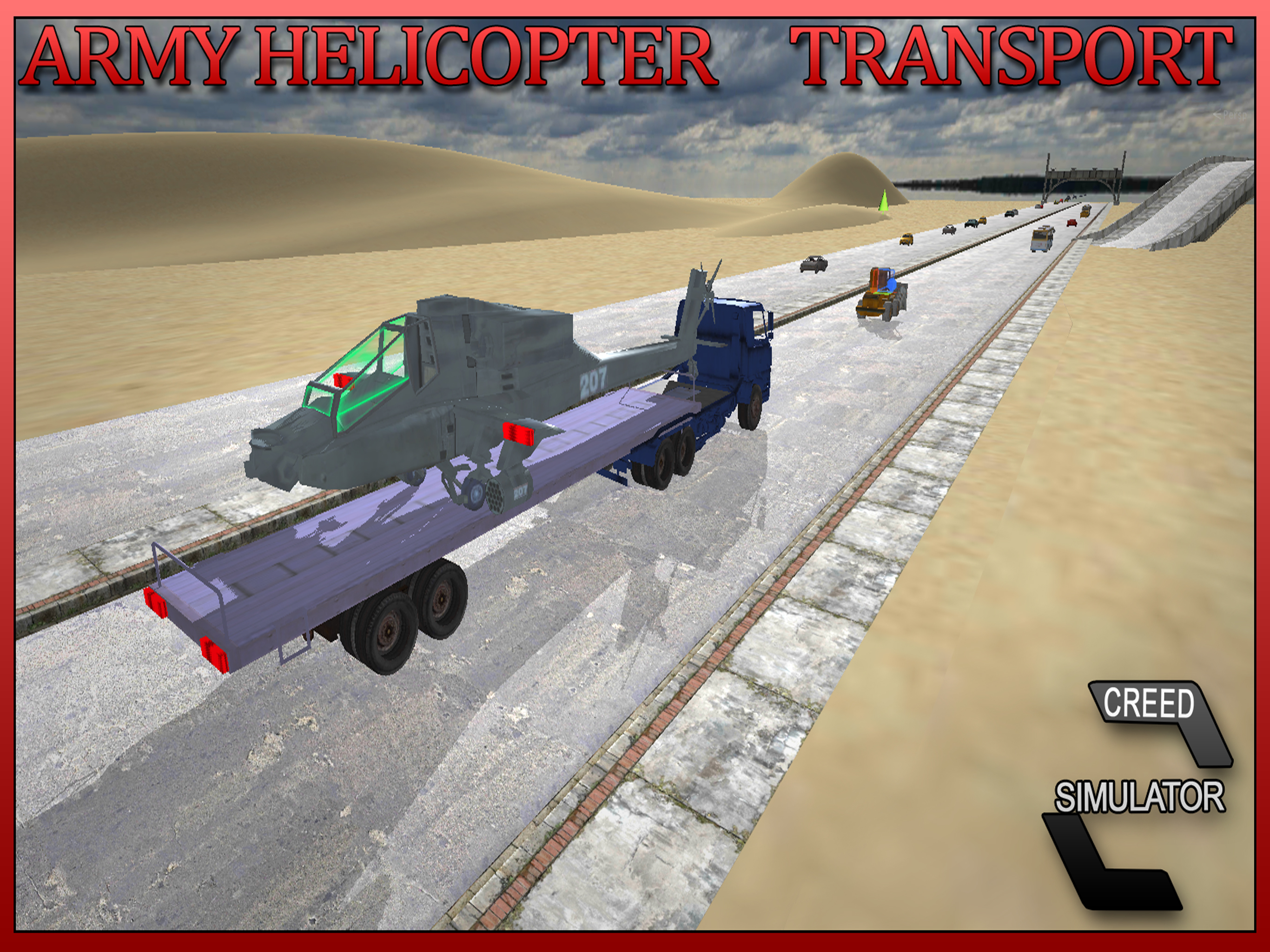 Army Helicopter Transport - Real Truck Simulator