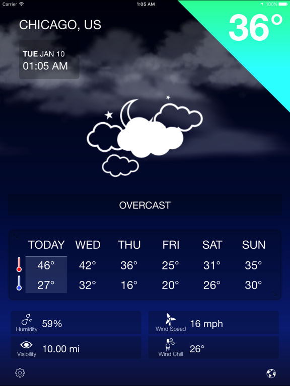 iWeather Forecastのおすすめ画像1