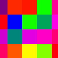 Rainbow Grid Logic Game