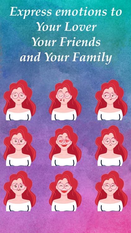 Girl Emotions Stickers by Top Designers