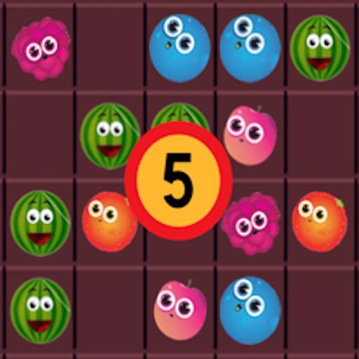 5 Connect-Free Fruits Connecting Game..……