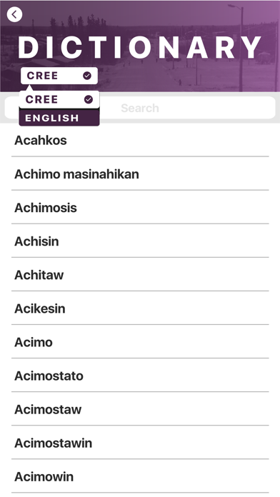 Screenshot #3 pour MCCN Cree Dictionary