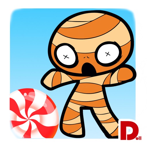 coloring Ragdoll Blaster and candy bar for kids icon