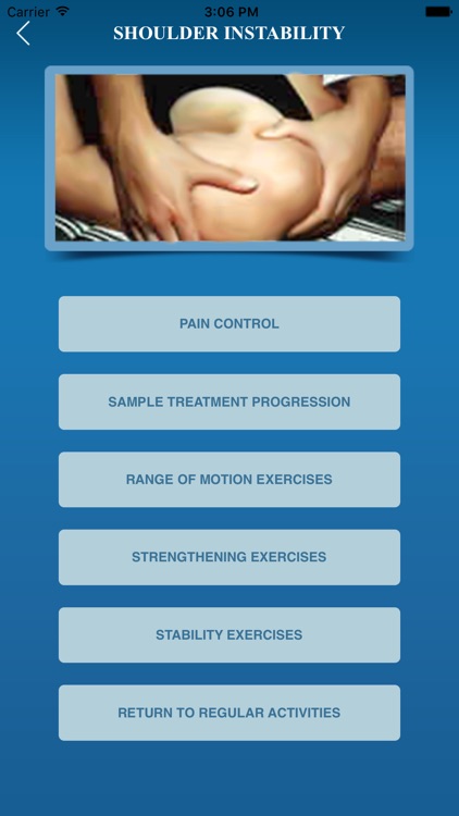 Medical iRehab Shoulder Instability