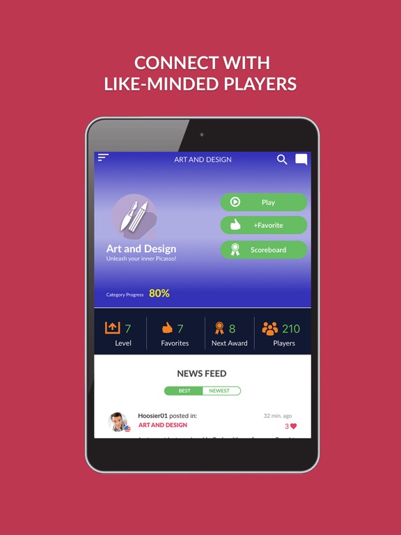 Quizefy iPad screenshot