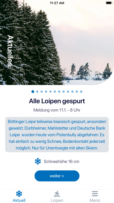 Heuberg Loipen Screenshot