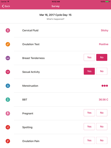 YONO Period, Fertility & Ovulation Monitor screenshot 2