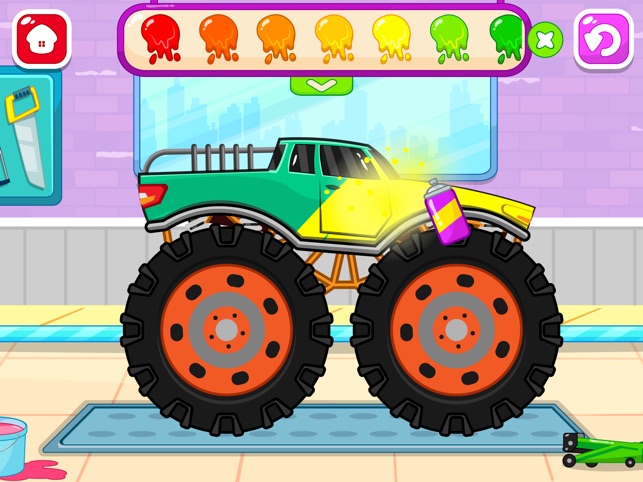 Monster Trucks: Car Wash Games android iOS apk download for free