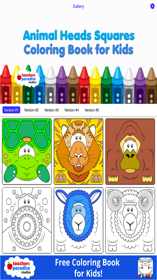 Coloring Book for Kids: Animal Square Heads - 1.0 - (iOS)