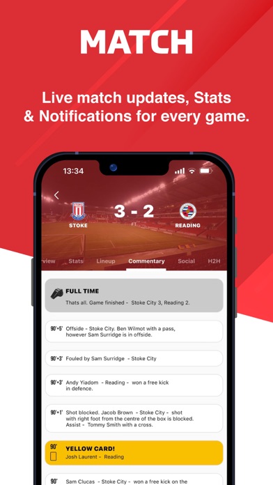 GoOnStoke - Live Scores & News Screenshot