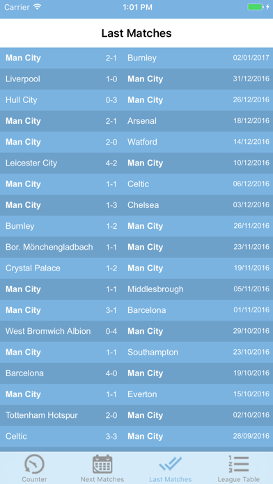 Man City Next Match Screenshot