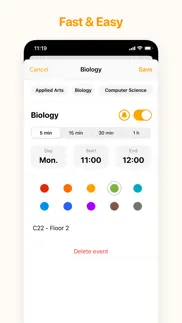 my timetable - quick & simple iphone screenshot 2