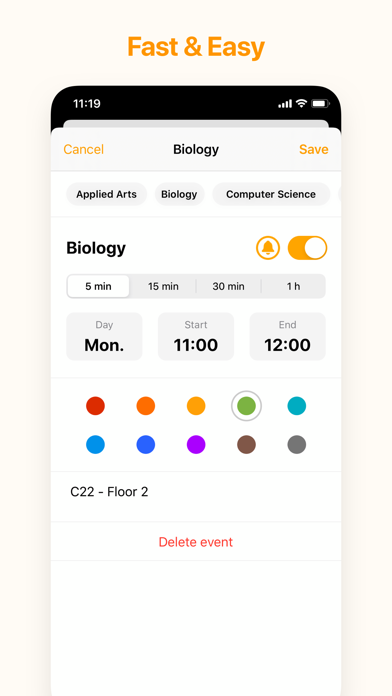 My Timetable - Quick & Simpleのおすすめ画像2