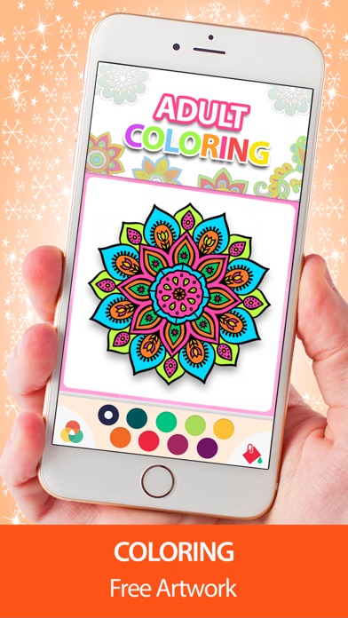 Screenshot #1 pour Coloration Livre pour Adultes Mandala Thérapie