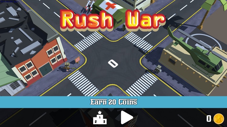 Rush War Traffic - Crossy Car City screenshot-4