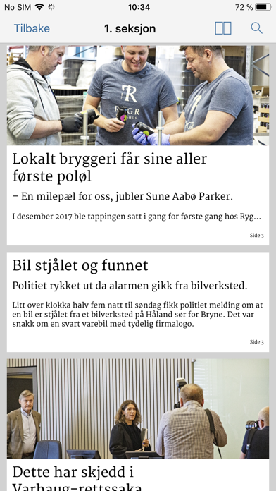 Jærbladet eAvis Screenshot