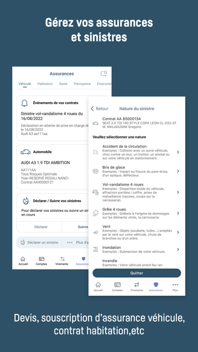 Banque Transatlantique mobile Screenshot