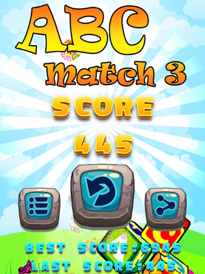 ABC Match 3 Puzzle - ABC Drag Drop Line Game