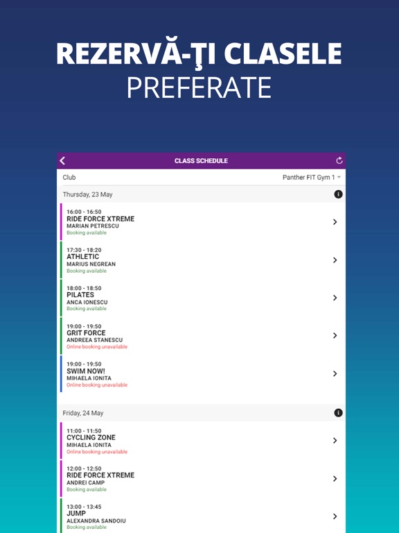 UPfit.today iPad screenshot