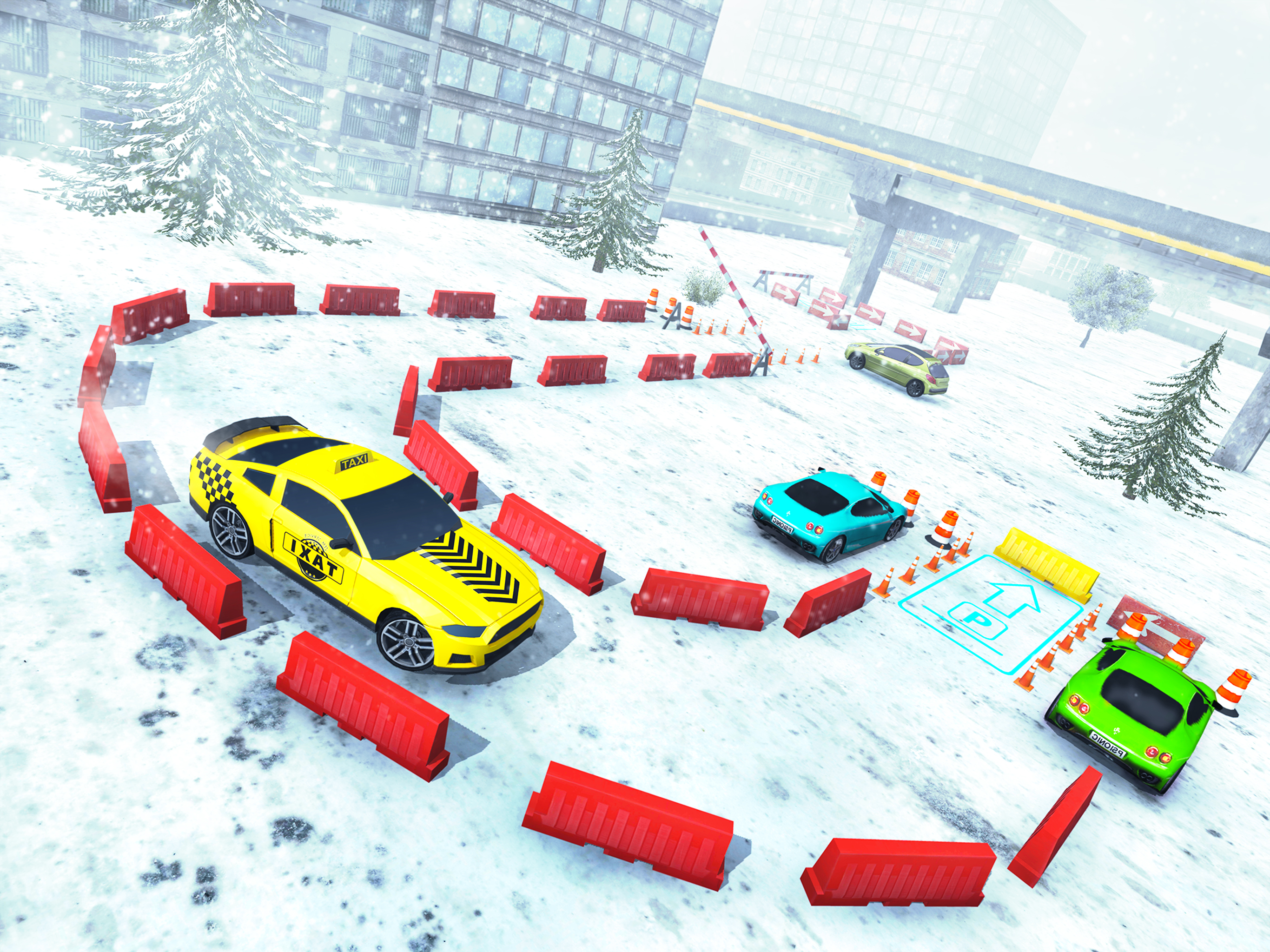 Xmas Taxi Parking Simulator 3D - Snow Drive 2017