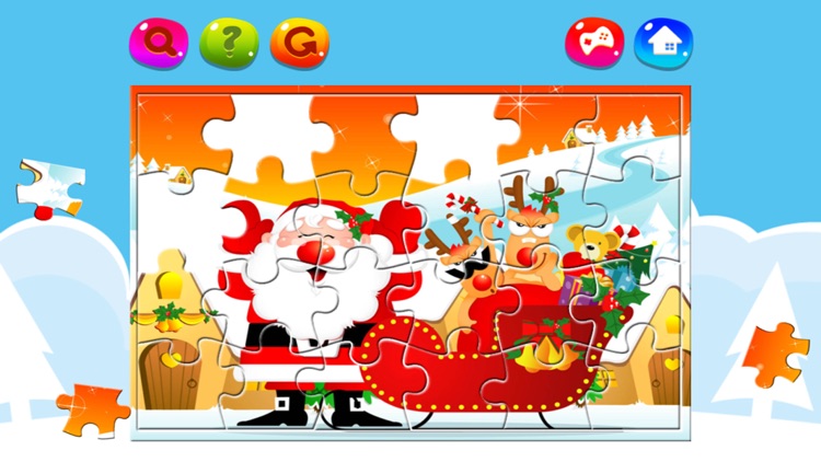 Merry Christmas Jigsaw Puzzles Game free for Kids