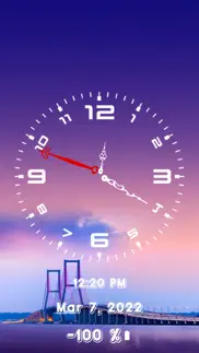 analogue large custom clockapp iphone screenshot 4