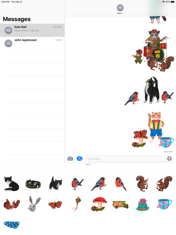Screenshot #4 pour Forest Friends' Party Stickers