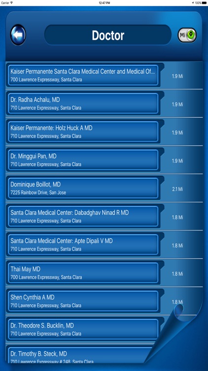 Doctors in the locality