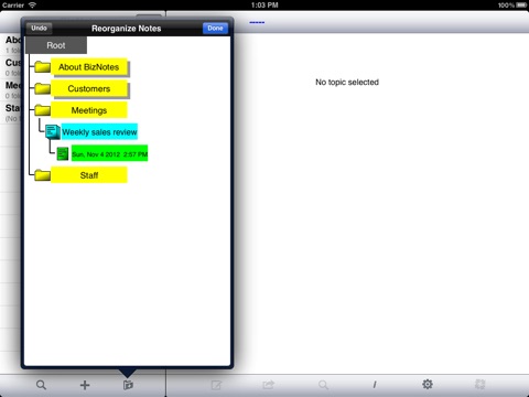 BizNotes screenshot 3