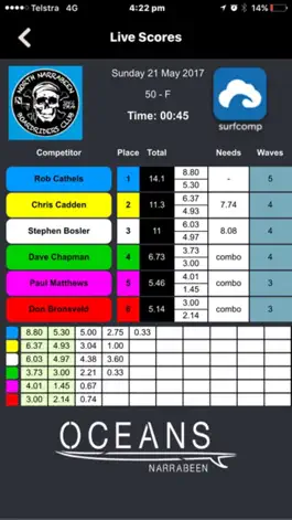Game screenshot Surfcomp apk