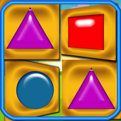 Learn Shapes Memory Flash Cards Icon