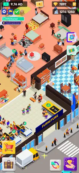 Game screenshot Idle Furniture Store Manager apk