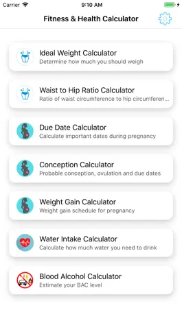 Game screenshot Fitness Workout Calculators apk