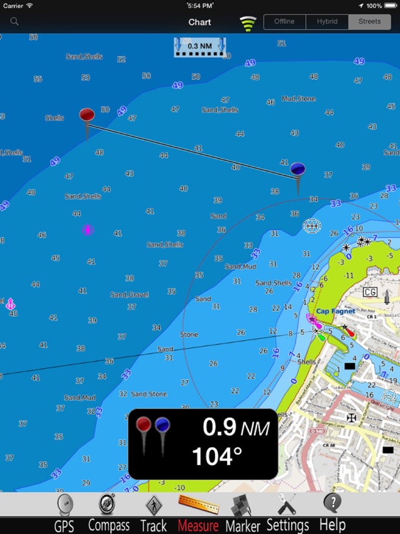 Upper Normandy GPS Charts Pro screenshot-3